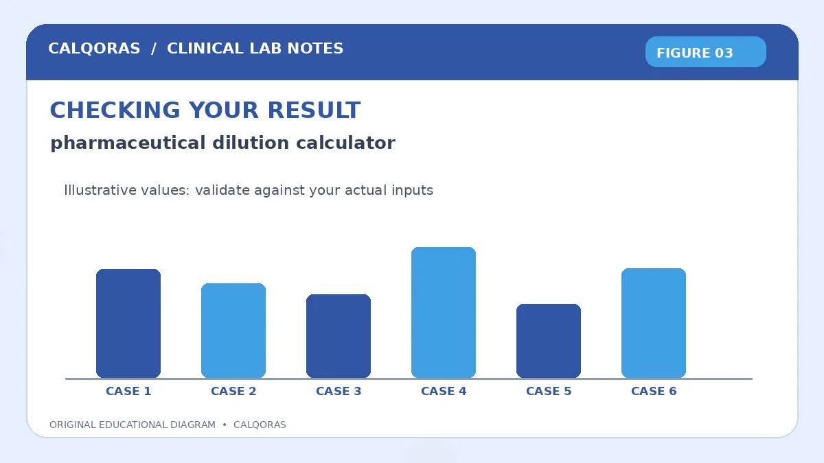 Pharmaceutical Dilution Calculator — original Calqoras scientific illustration 3