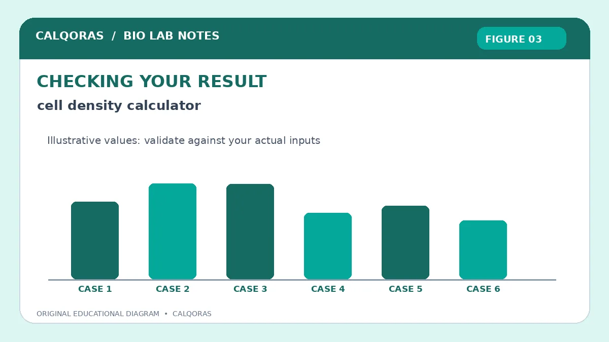 Cell Density Calculator — original Calqoras scientific illustration 3