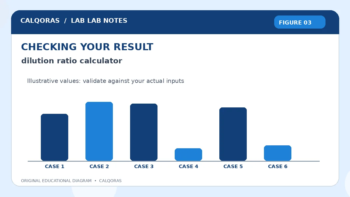 Dilution Ratio Calculator — original Calqoras scientific illustration 3