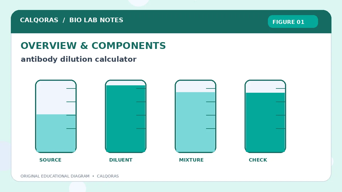 Antibody Dilution Calculator — original Calqoras scientific illustration 1