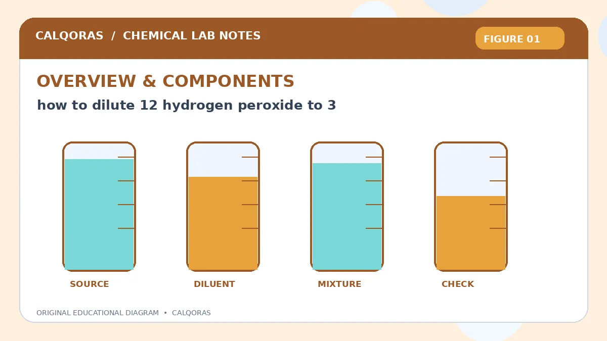 How To Dilute 12 Hydrogen Peroxide To 3 — original Calqoras scientific illustration 1