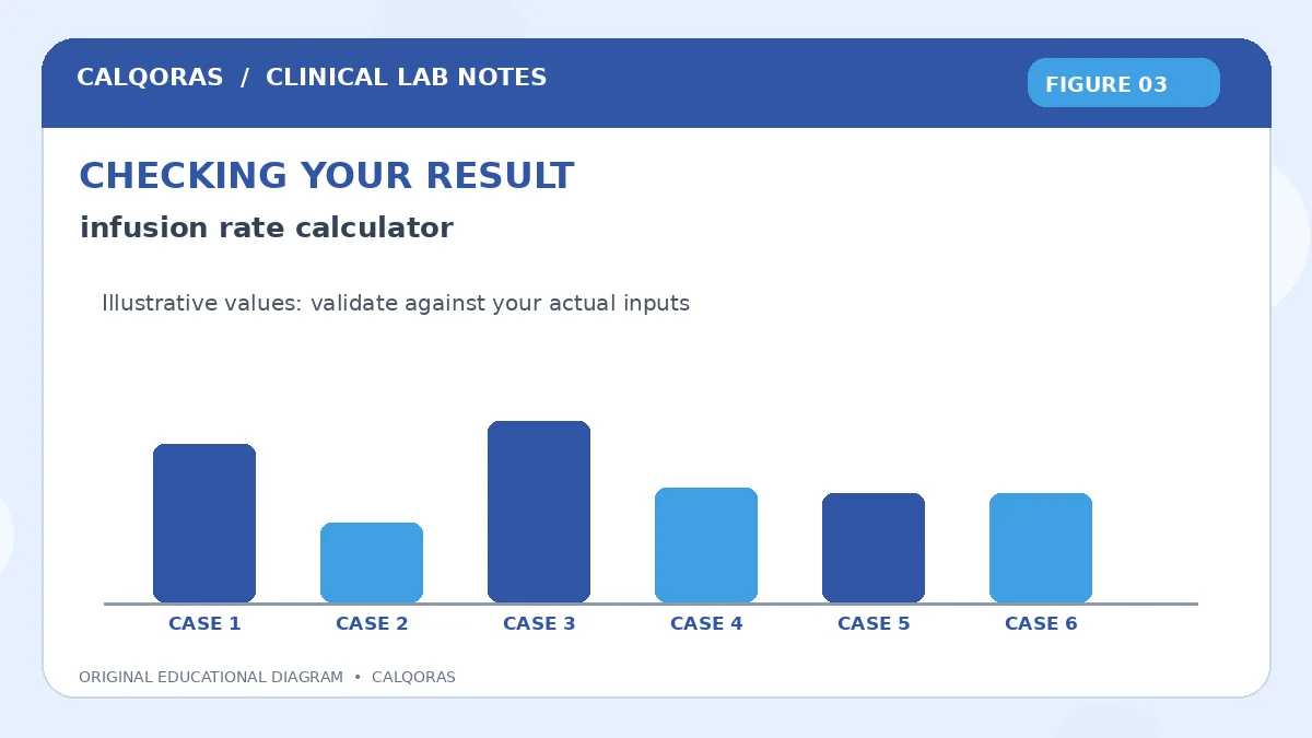 Infusion Rate Calculator — original Calqoras scientific illustration 3