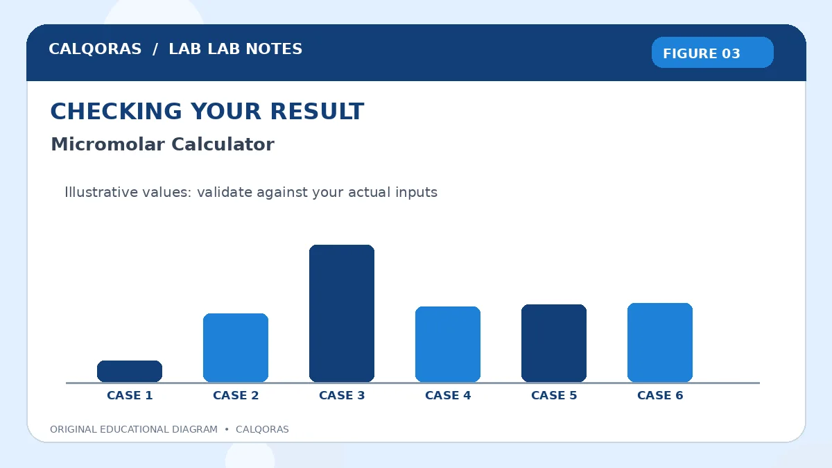 Micromolar Calculator — original Calqoras scientific illustration 3