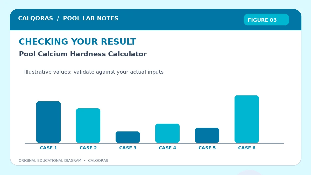 Pool Calcium Hardness Calculator — original Calqoras scientific illustration 3