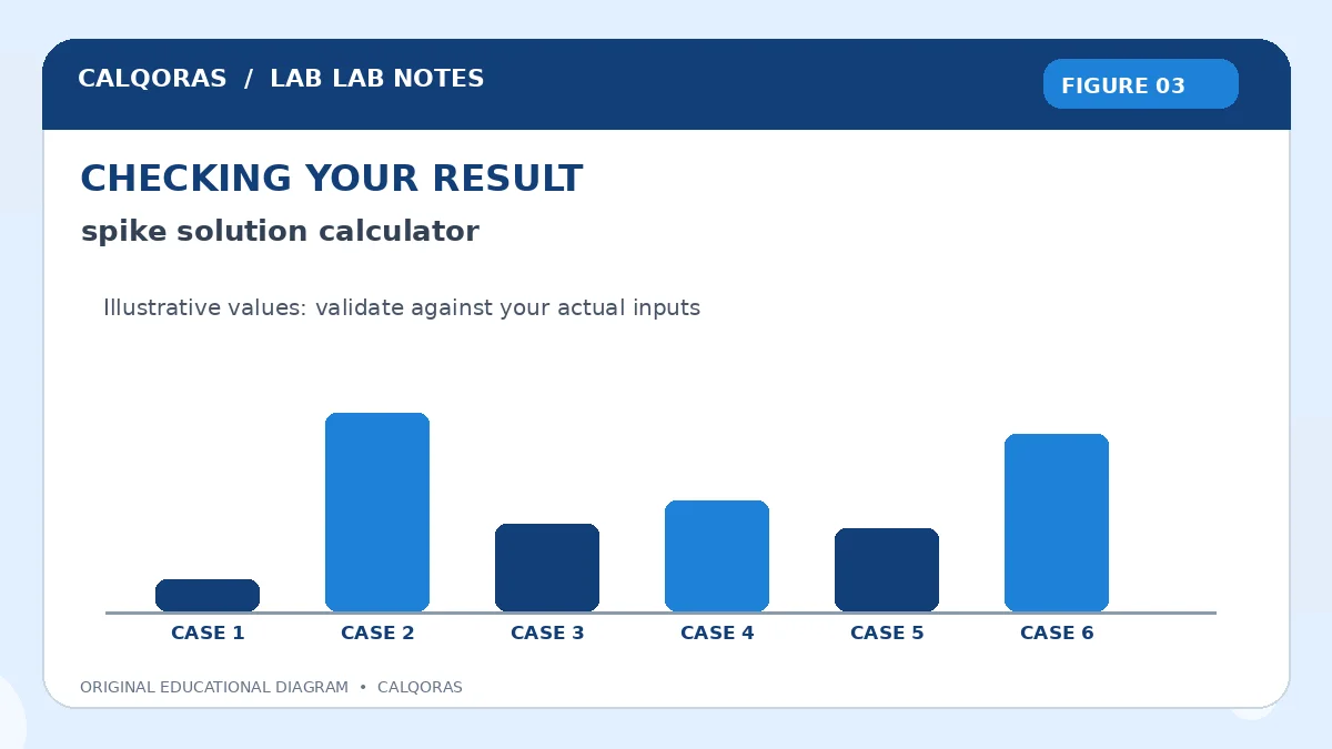 Spike Solution Calculator — original Calqoras scientific illustration 3