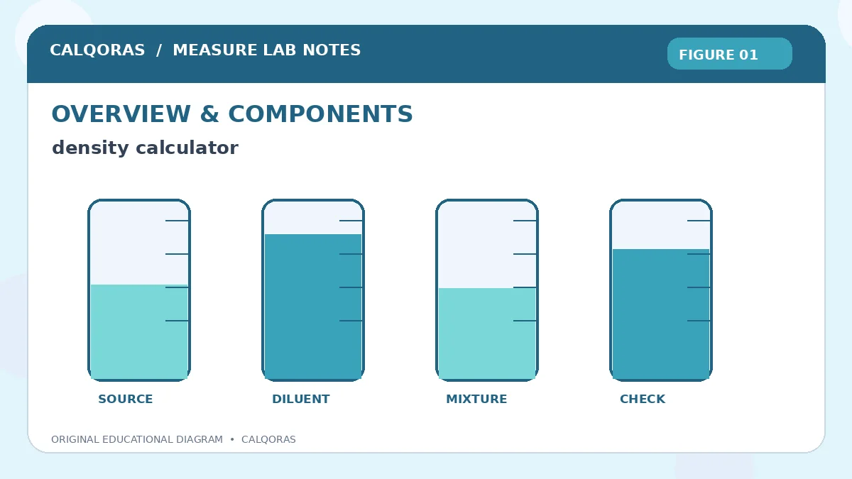 Density Calculator — original Calqoras scientific illustration 1