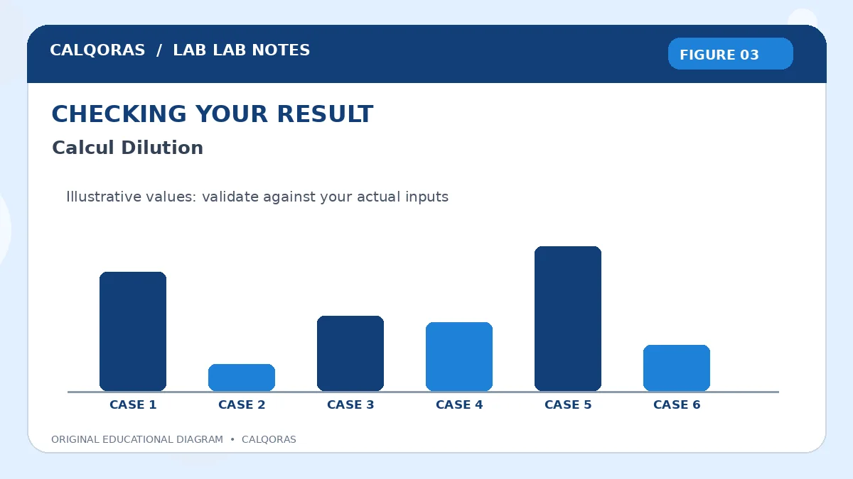 Calcul Dilution — original Calqoras scientific illustration 3