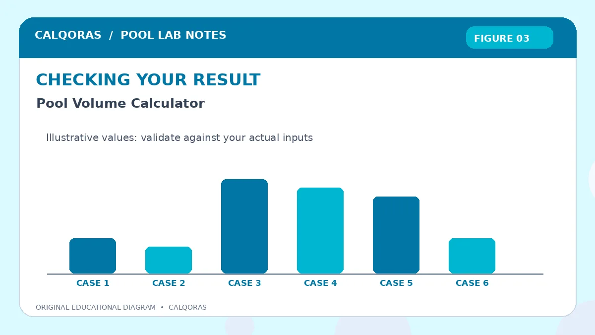 Pool Volume Calculator — original Calqoras scientific illustration 3