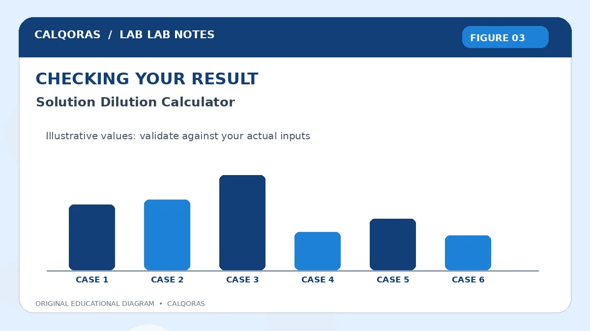 Solution Dilution Calculator — original Calqoras scientific illustration 3