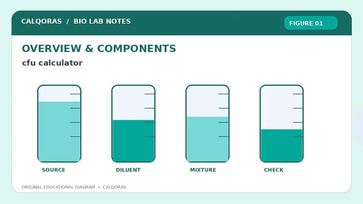 Cfu Calculator — original Calqoras scientific illustration 1
