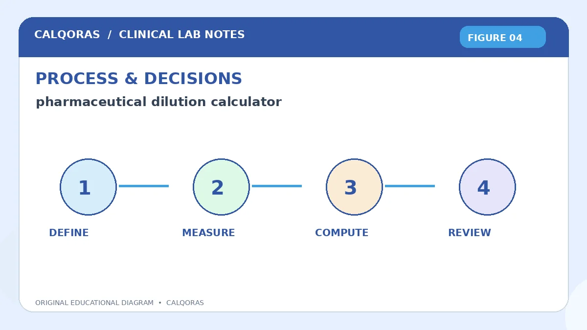 Pharmaceutical Dilution Calculator — original Calqoras scientific illustration 4