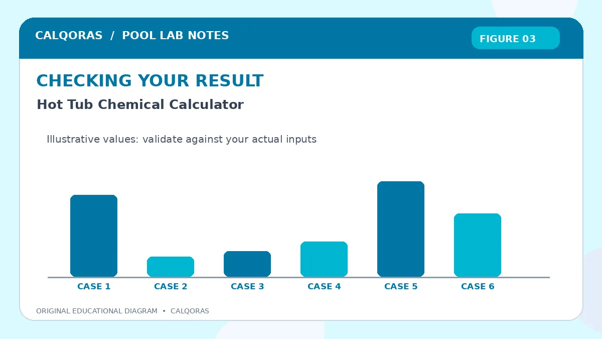 Hot Tub Chemical Calculator — original Calqoras scientific illustration 3