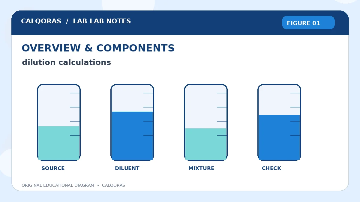 Dilution Calculations — original Calqoras scientific illustration 1