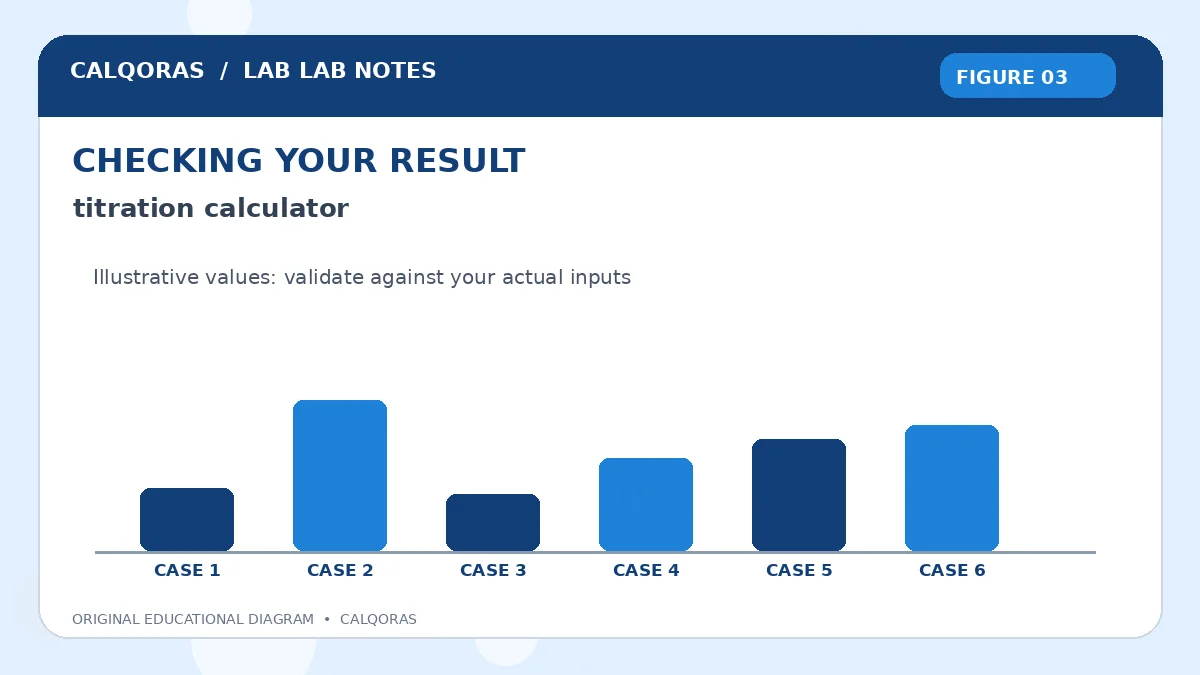 Titration Calculator — original Calqoras scientific illustration 3