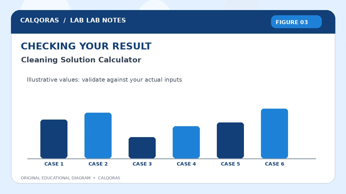 Cleaning Solution Calculator — original Calqoras scientific illustration 3