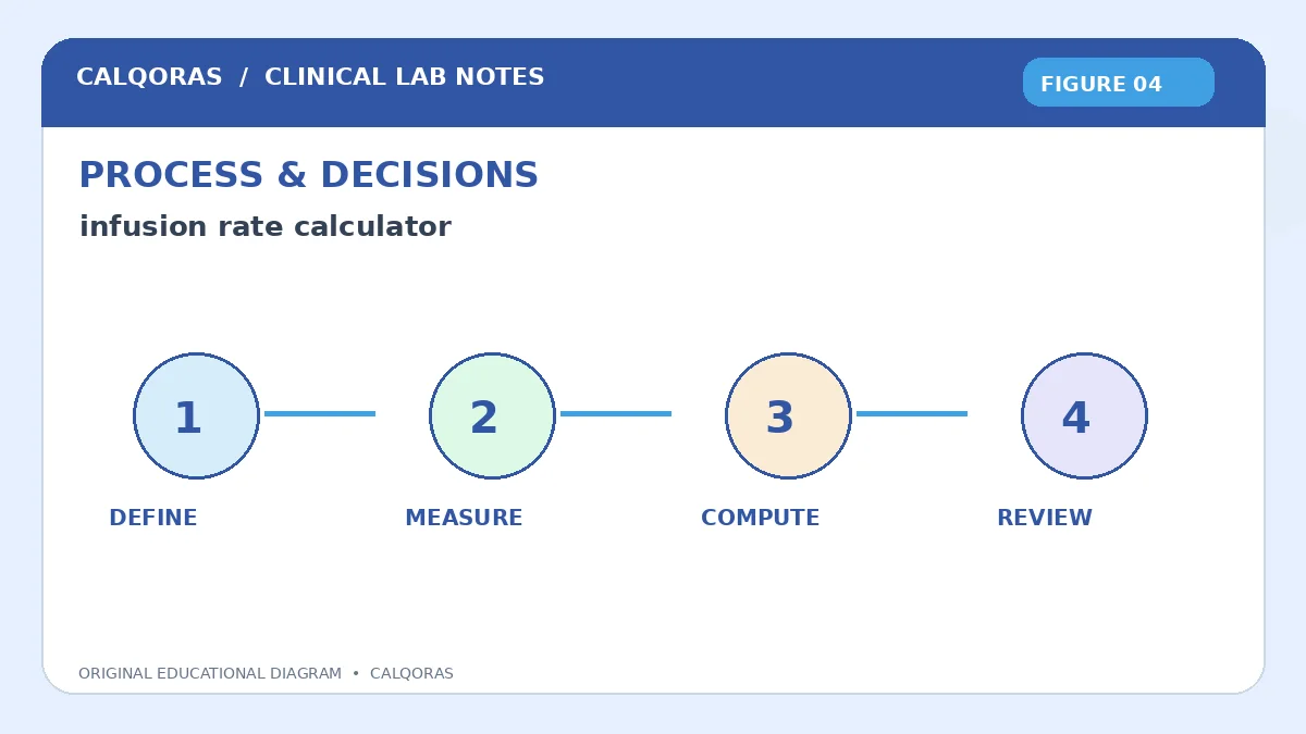 Infusion Rate Calculator — original Calqoras scientific illustration 4