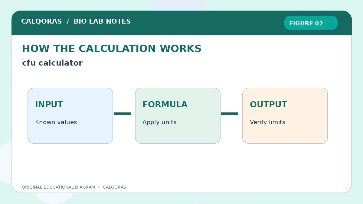 Cfu Calculator — original Calqoras scientific illustration 2