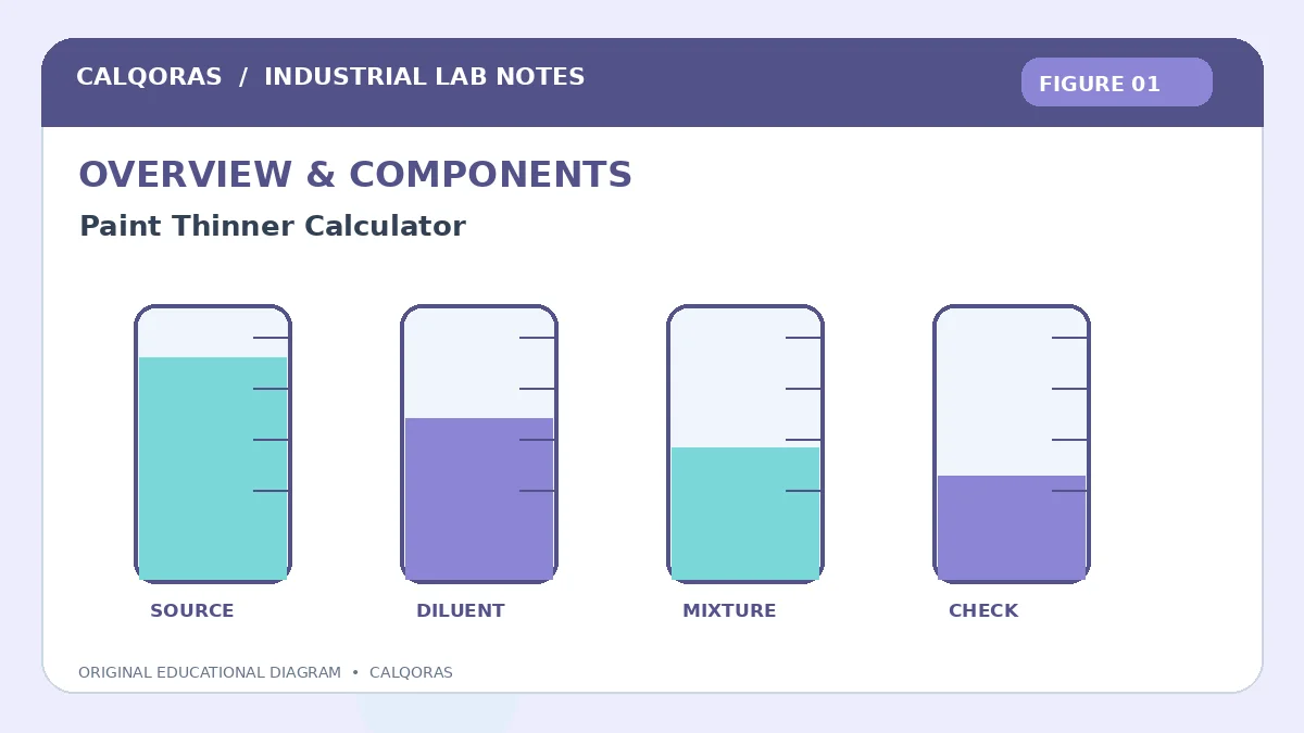 Paint Thinner Calculator — original Calqoras scientific illustration 1