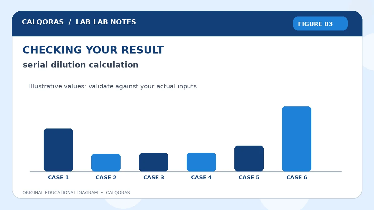 Serial Dilution Calculation — original Calqoras scientific illustration 3